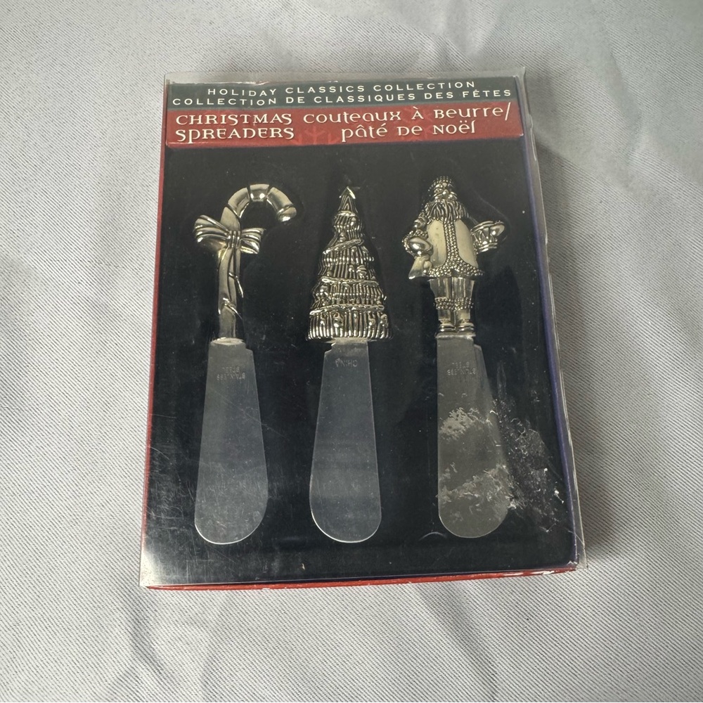 Christmas Spreaders Set with Festive Designs